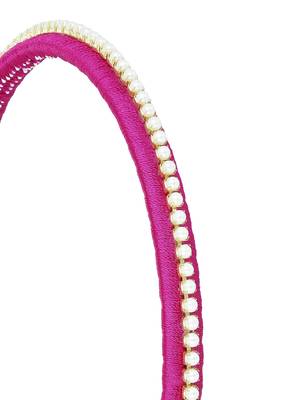 Girls Pink Ethnic Hairband 2