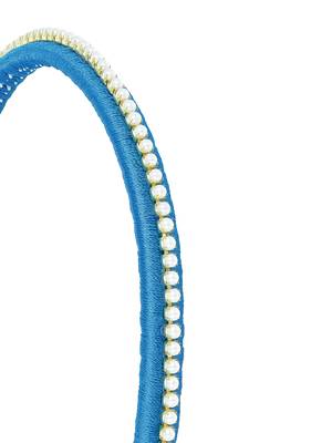 Girls Blue Ethnic Hairband 2