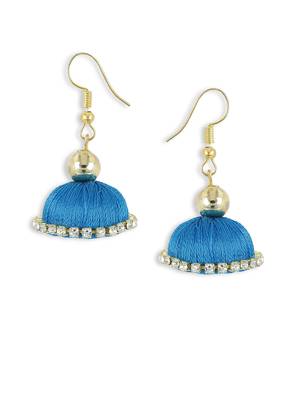 Girls Blue Ethnic Hairband Set 3