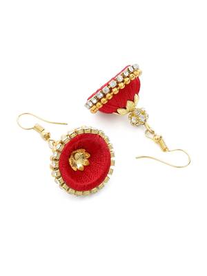 Girls Red Ethnic Hairband Set 4