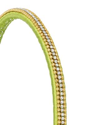 Girls Green Ethnic Hairband Set 5