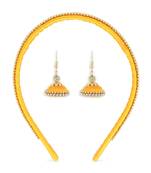 Girls Gold Ethnic Hairband Set