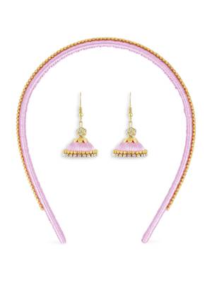 Girls Rose Ethnic Hairband Set 1