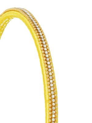 Girls Yellow Ethnic Hairband Set 5