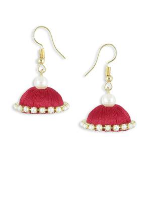 Girls Red Ethnic Hairband Set 3