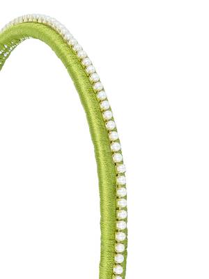 Girls Green Ethnic Hairband Set 5