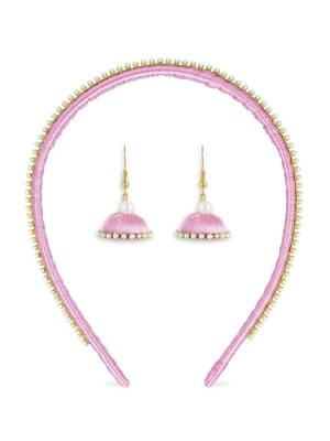 Girls Rose Ethnic Hairband Set 1