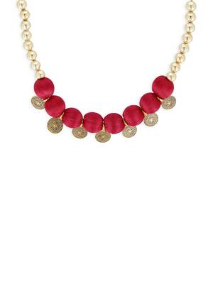 Girls Red Ethnic Necklace 1