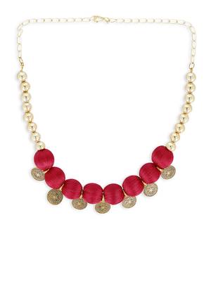 Girls Red Ethnic Necklace 2