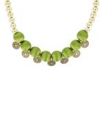 Girls Green Ethnic Necklace