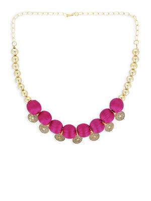 Girls Pink Ethnic Necklace 2