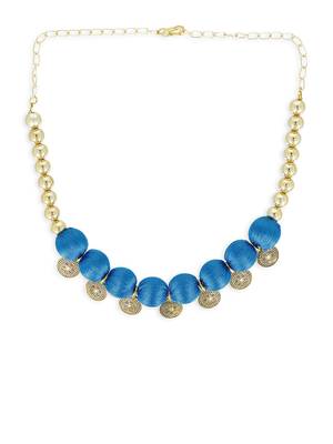 Girls Blue Ethnic Necklace 2
