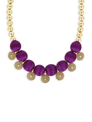 Girls Purple Ethnic Necklace 1