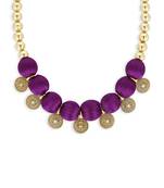 Girls Purple Ethnic Necklace