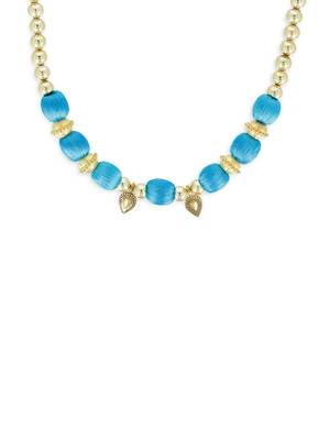 Girls Blue Ethnic Necklace 1