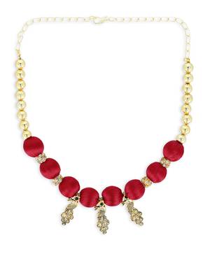 Girls Red Ethnic Necklace 2