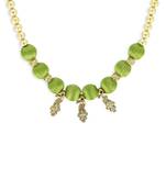 Girls Green Ethnic Necklace