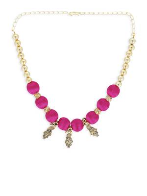 Girls Pink Ethnic Necklace 2