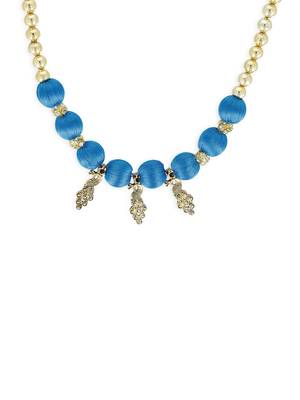 Girls Blue Ethnic Necklace 1