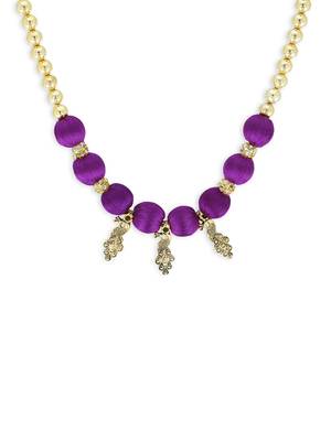 Girls Purple Ethnic Necklace 1