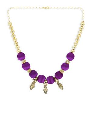Girls Purple Ethnic Necklace 2