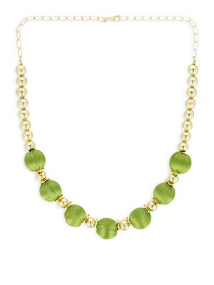 Girls Green Ethnic Necklace 2