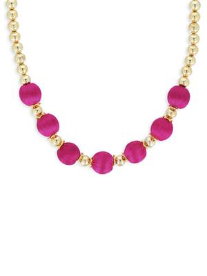 Girls Pink Ethnic Necklace 1