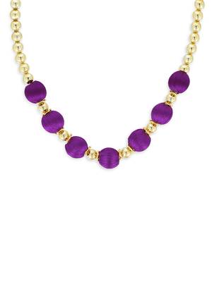 Girls Purple Ethnic Necklace 1