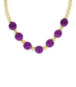 Girls Purple Ethnic Necklace