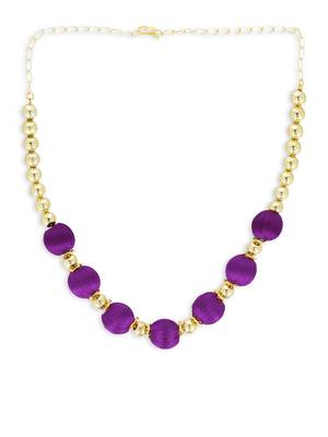 Girls Purple Ethnic Necklace 2