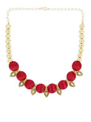 Girls Red Ethnic Necklace 2