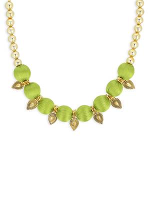 Girls Green Ethnic Necklace 1
