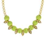 Girls Green Ethnic Necklace