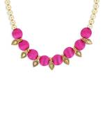 Girls Pink Ethnic Necklace