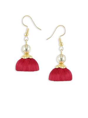 Girls Red Ethnic Necklace Set 3