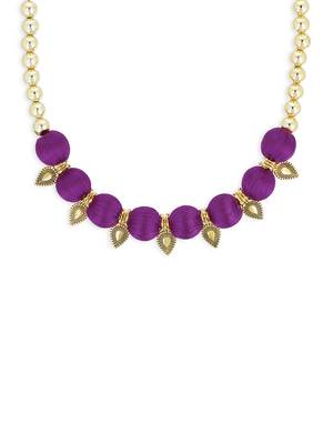 Girls Purple Ethnic Necklace 1