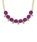 Girls Purple Ethnic Necklace