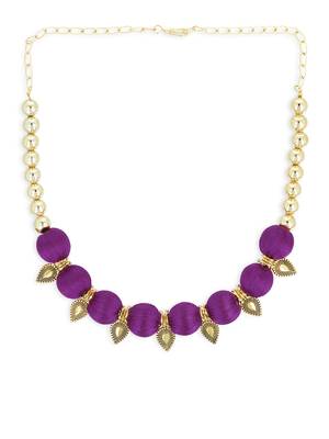 Girls Purple Ethnic Necklace 2
