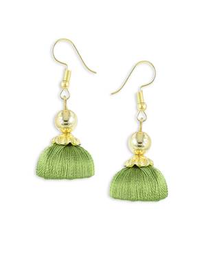 Girls Green Ethnic Necklace Set 3