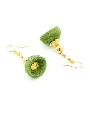 Girls Green Ethnic Necklace Set 4