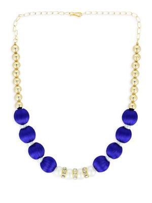 Girls Blue Ethnic Necklace 2