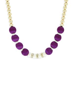 Girls Purple Ethnic Necklace 1