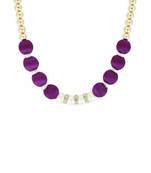 Girls Purple Ethnic Necklace