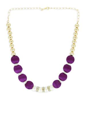 Girls Purple Ethnic Necklace 2