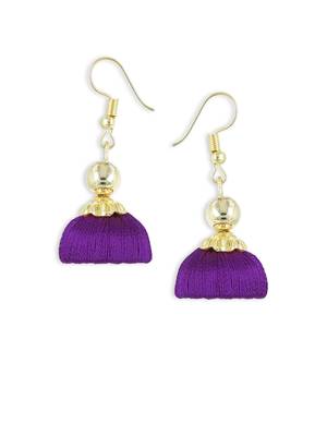 Girls Purple Ethnic Necklace Set 3
