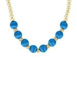 Girls Blue Ethnic Necklace