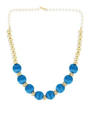 Girls Blue Ethnic Necklace 2