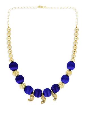 Girls Blue Ethnic Necklace 2