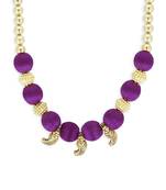 Girls Purple Ethnic Necklace