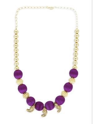 Girls Purple Ethnic Necklace 2